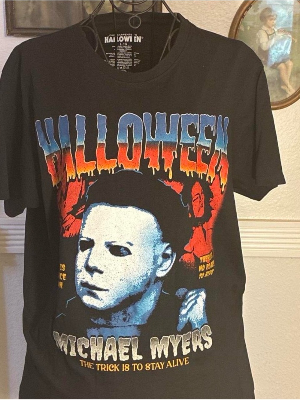 Halloween Michael Myers Black Graphic Tee